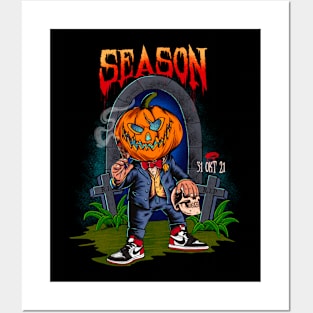 Hallowen season Posters and Art